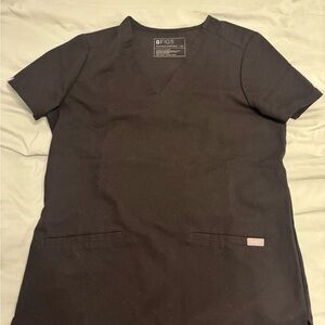 FIGS Charcoal Scrub Top